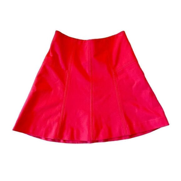 SALE Loft orange flared mini skirt size 00 - Picture 1 of 7
